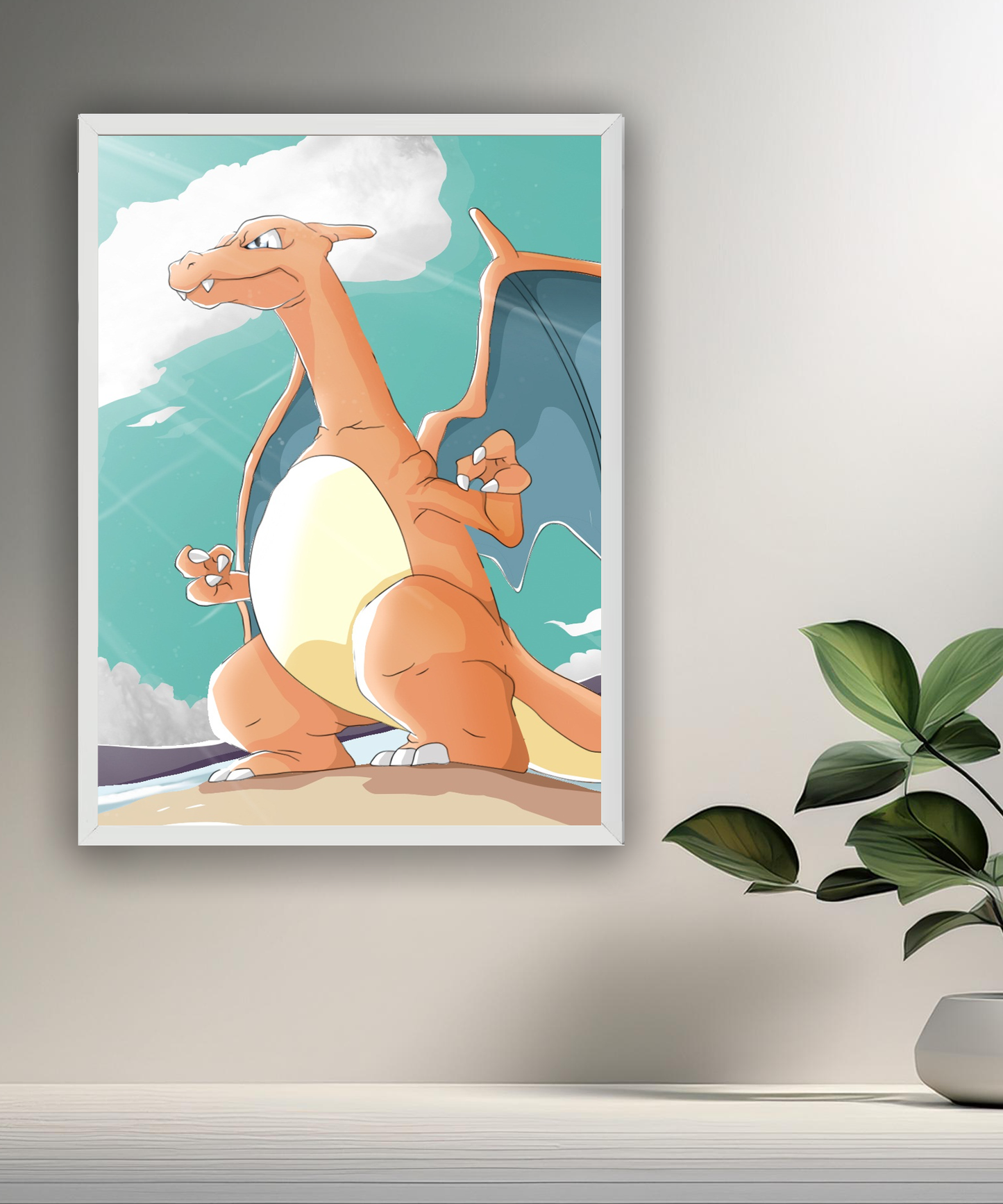 Cadre photo de Dracaufeu Pokémon