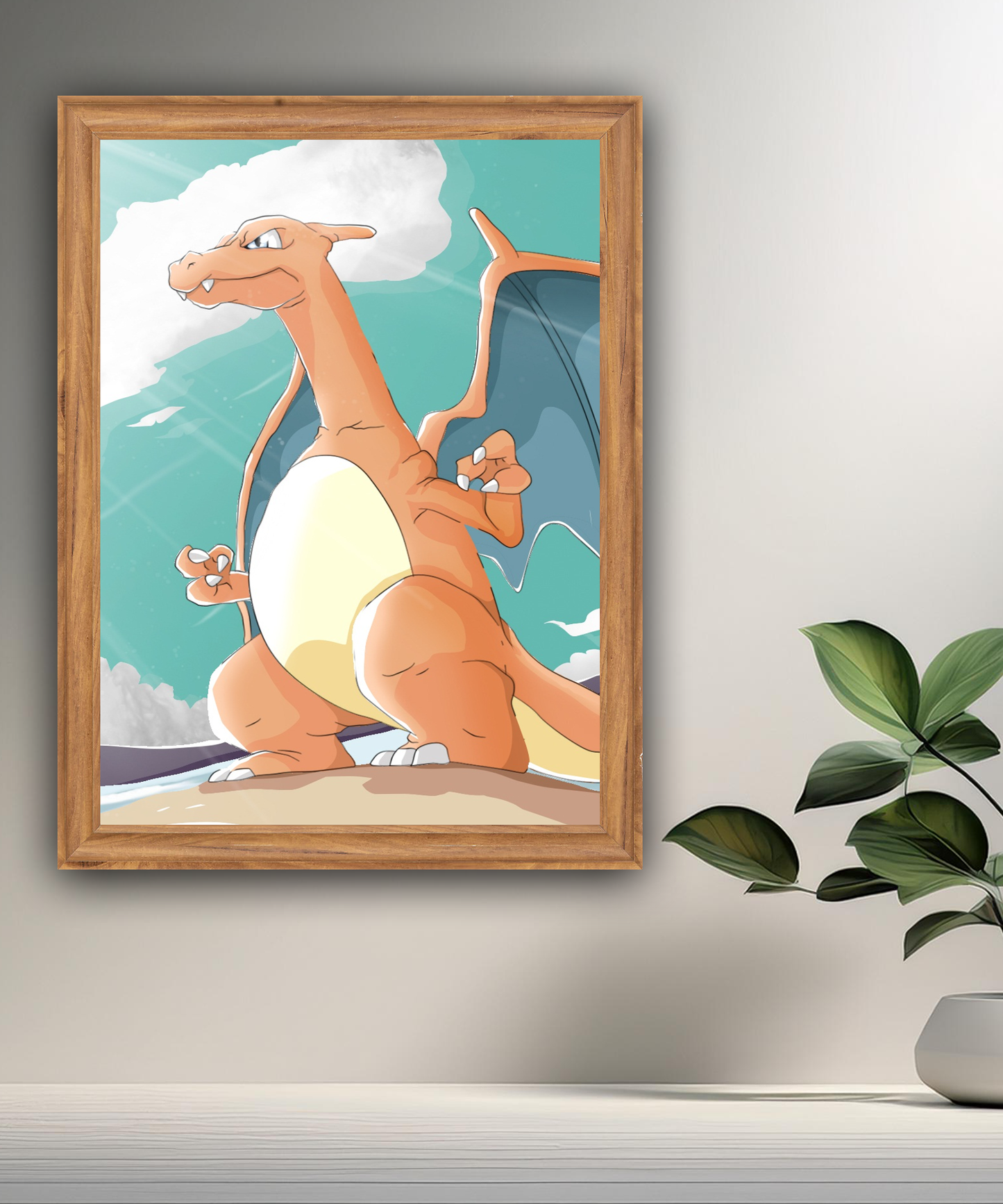 Cadre photo de Dracaufeu Pokémon