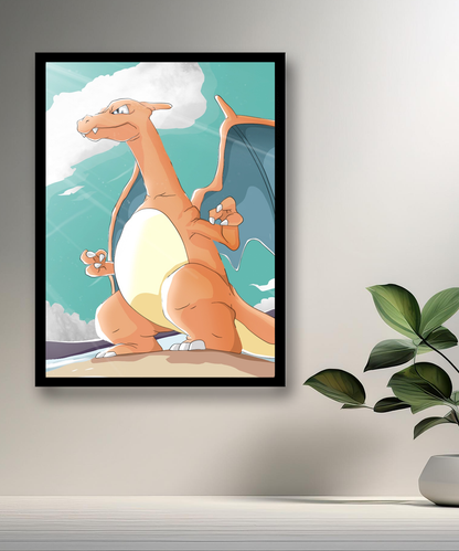 Cadre photo de Dracaufeu Pokémon
