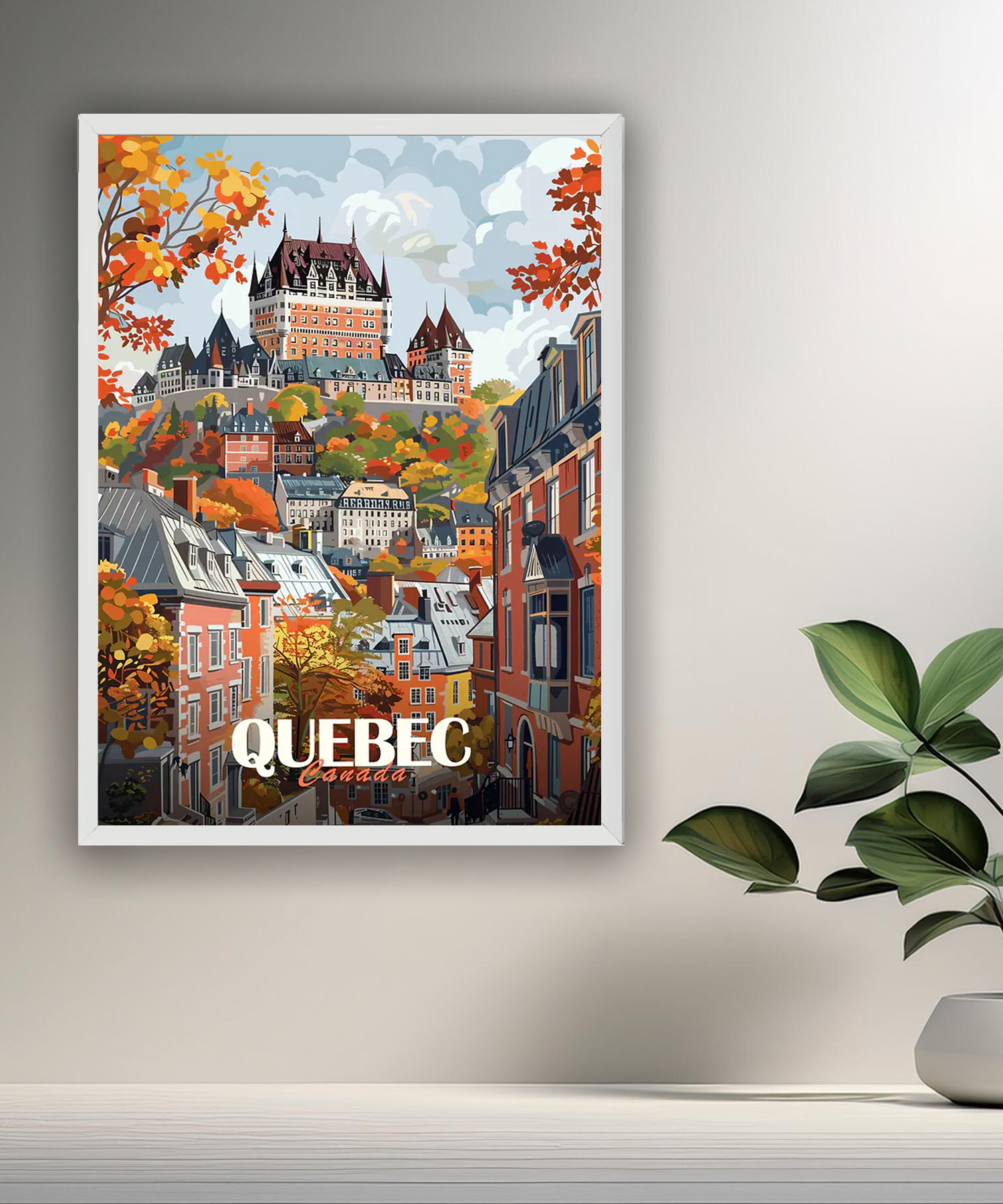Cadre photo Quebec Canada
