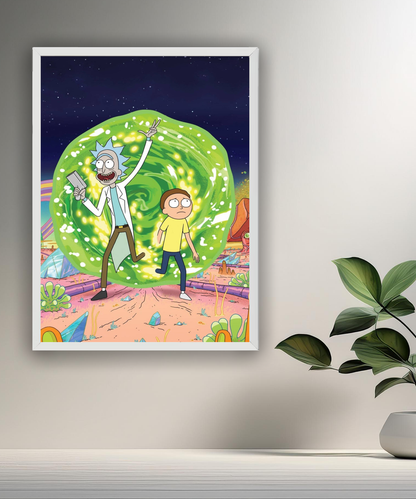 Cadre photo de Rick et Morty