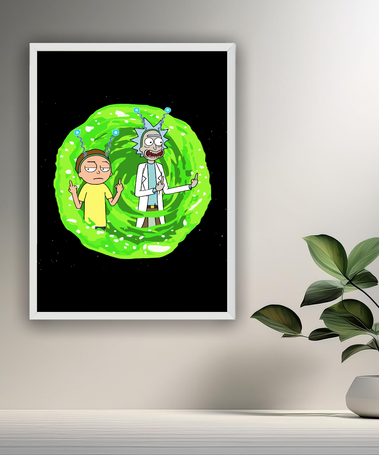 Cadre photo de Rick et Morty