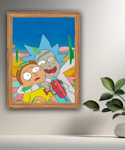 Cadre photo de Rick et Morty