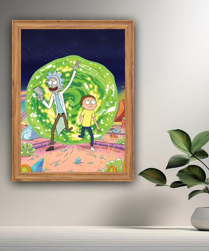 Cadre photo de Rick et Morty