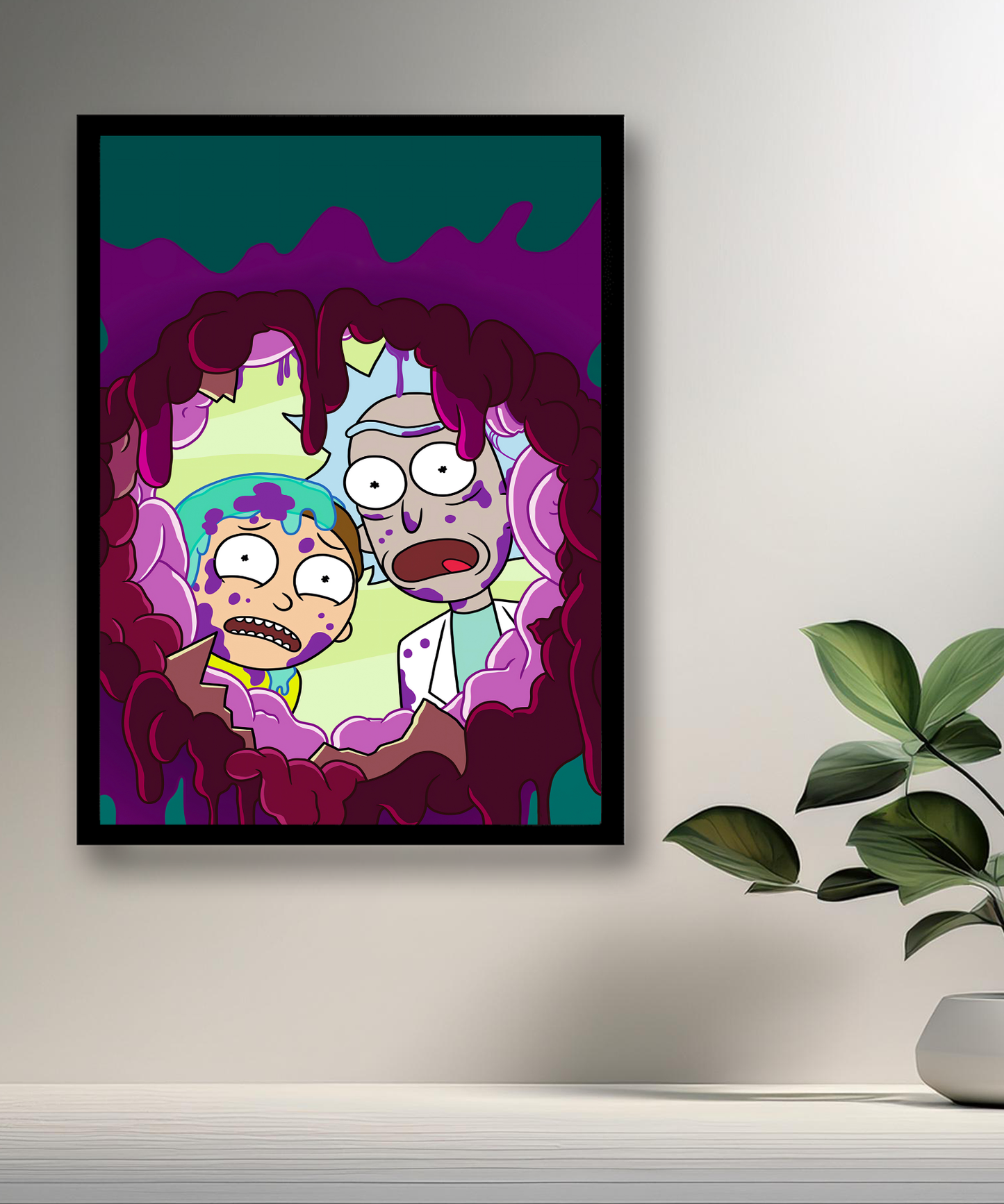 Cadre photo de Rick et Morty