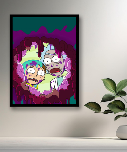 Cadre photo de Rick et Morty