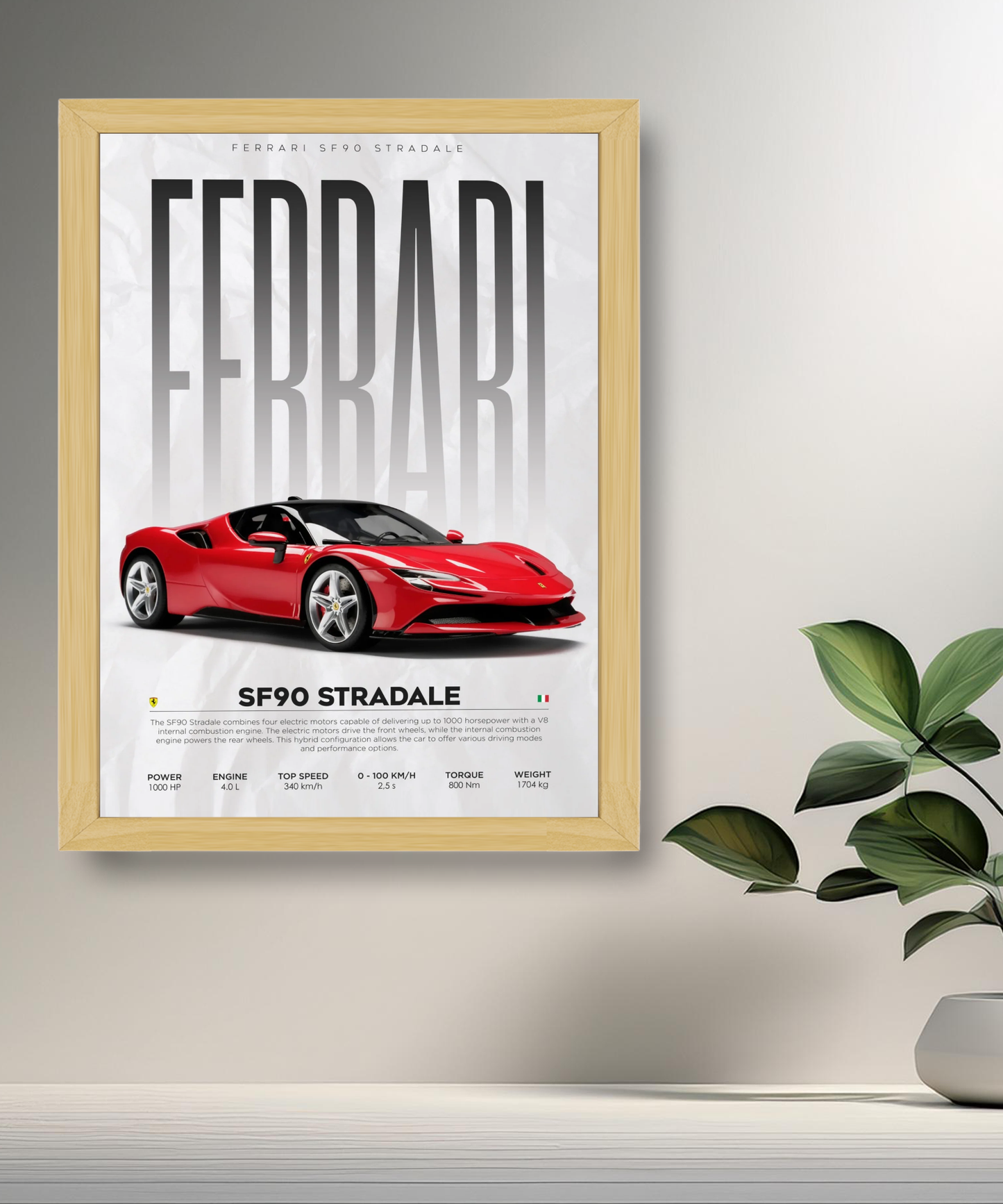 Cadre photo Ferrari SF90 Stradale