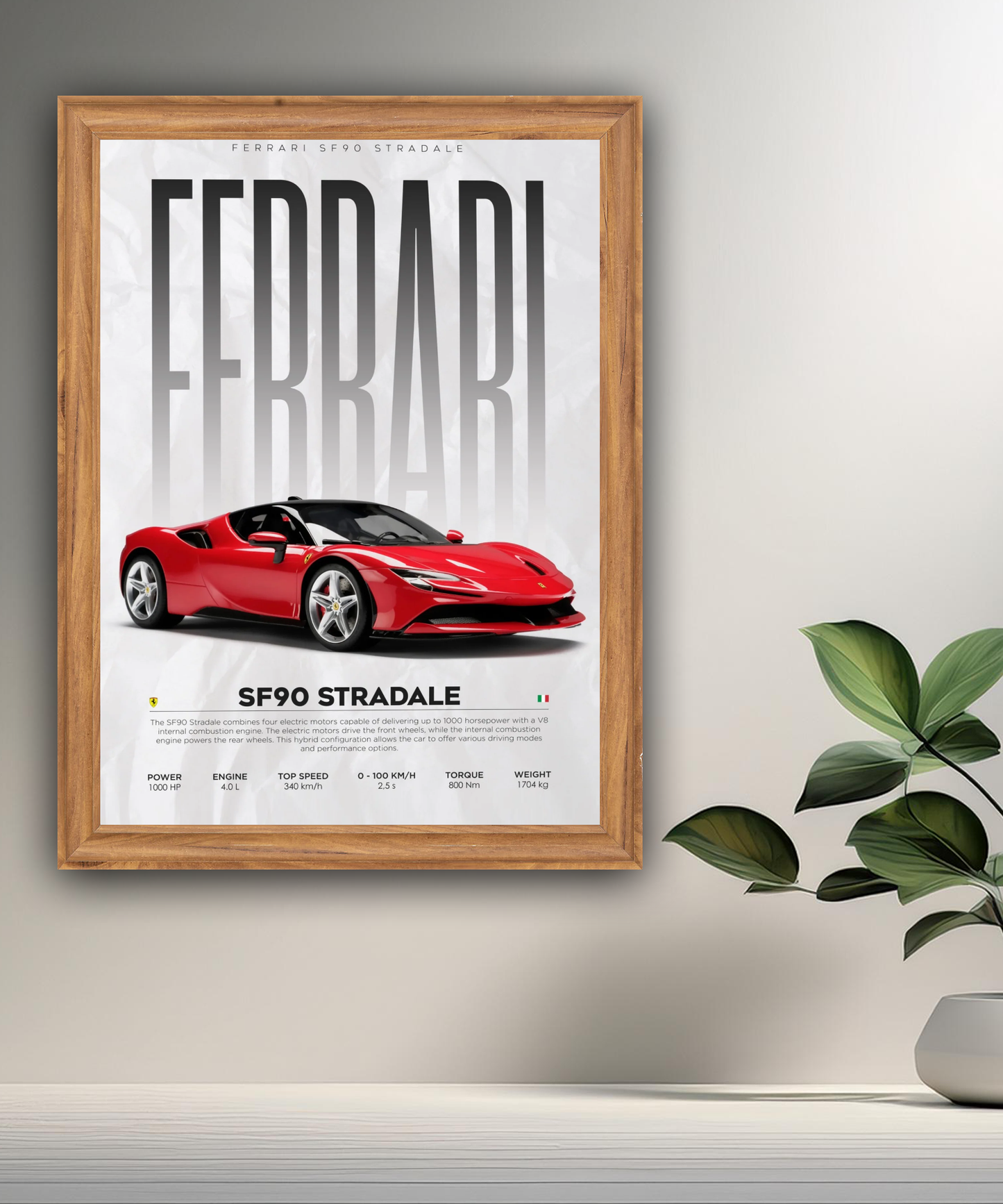 Cadre photo Ferrari SF90 Stradale