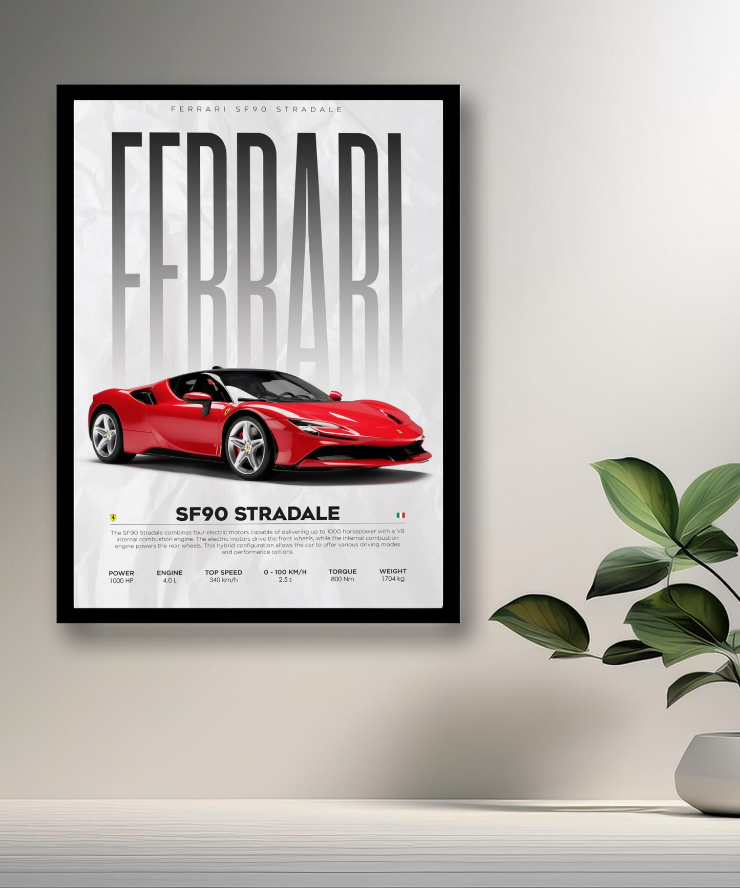Cadre photo Ferrari SF90 Stradale
