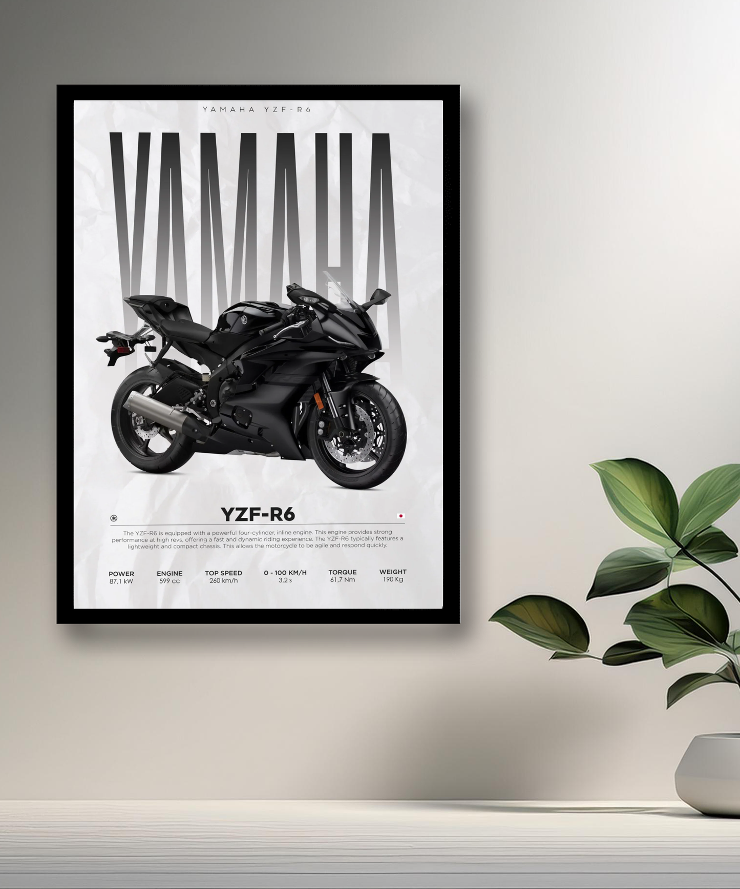 Cadre photo Yamaha YZF-R6