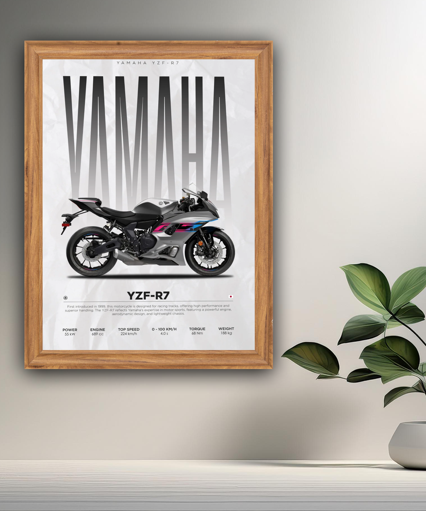 Cadre photo Yamaha YZF-R7