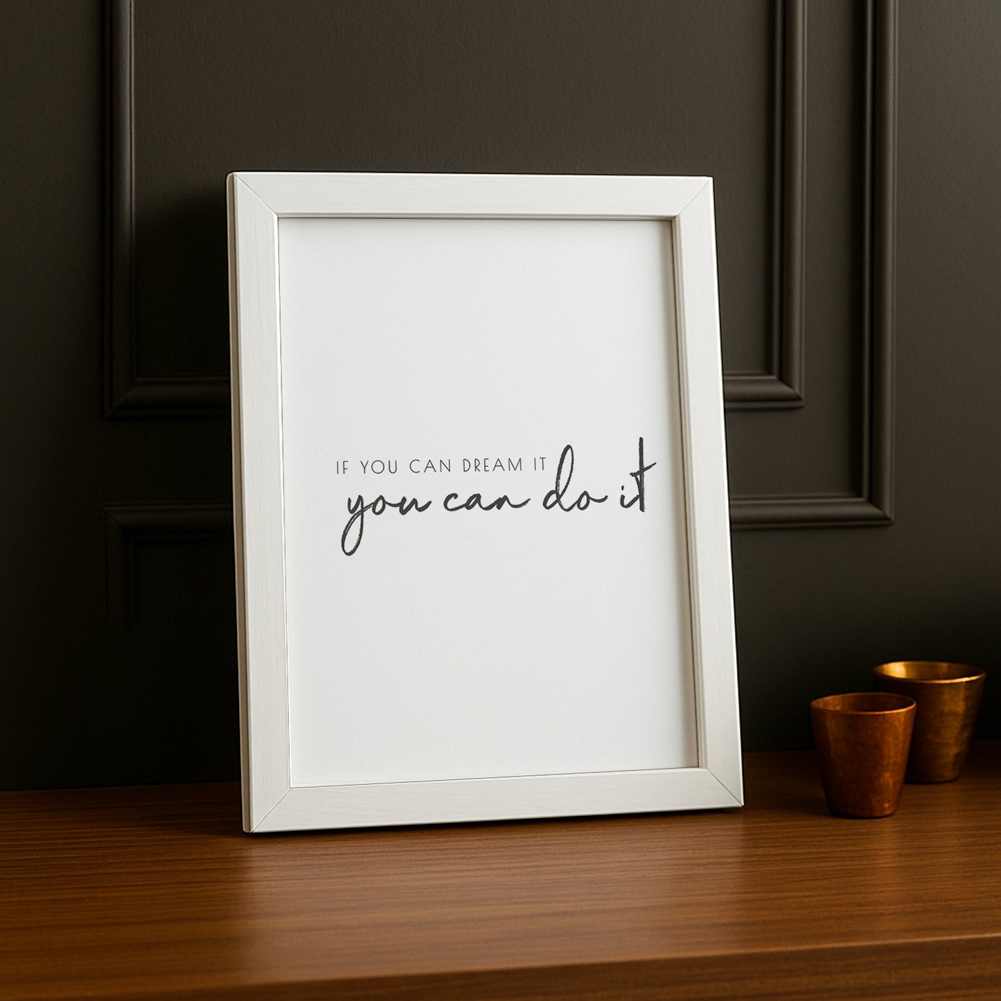 Cadre photo Citation - You can do it