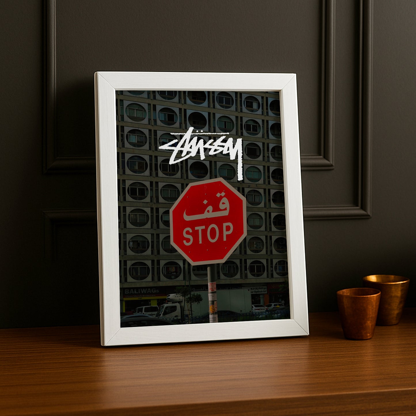 Cadre photo Stüssy - Panneau Stop