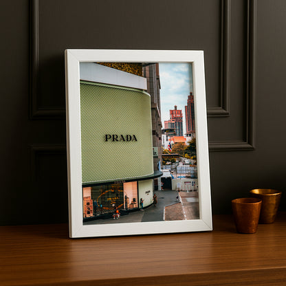 Cadre Photo Prada - Devanture vert