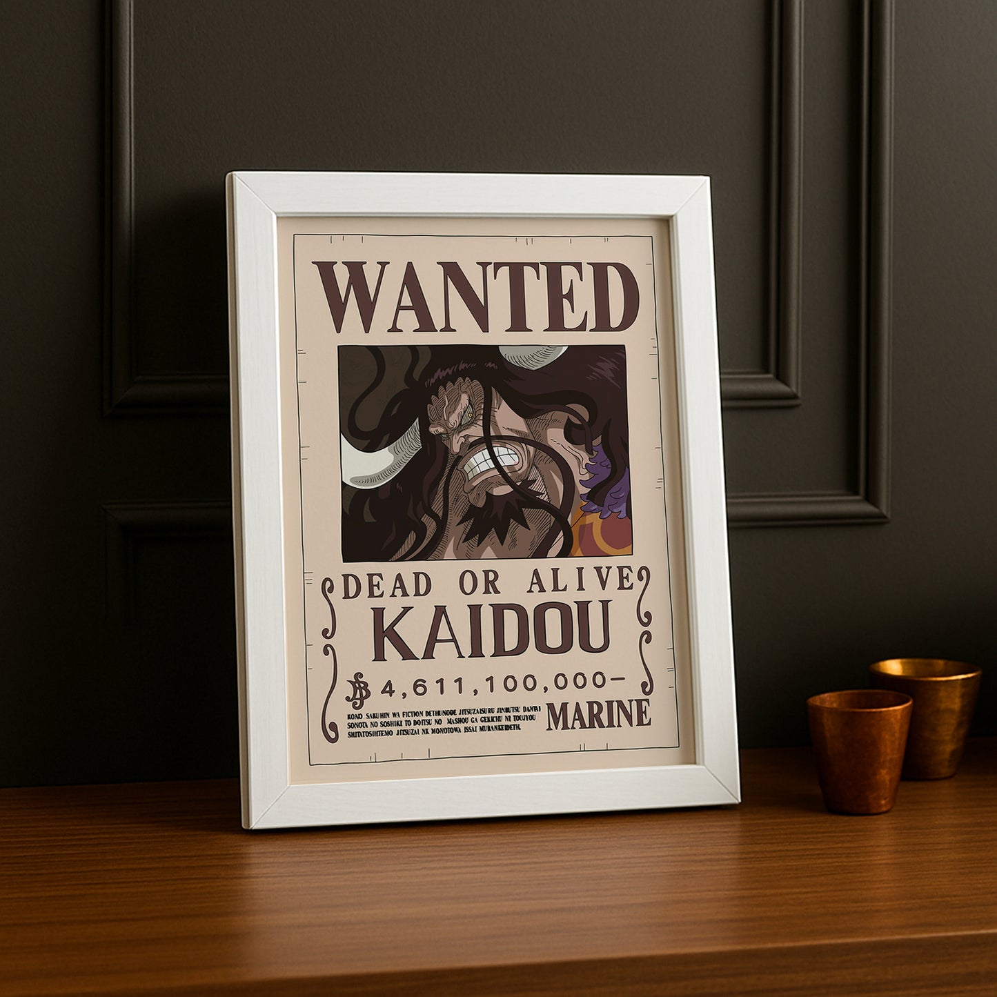 Cadre photo One Piece - Wanted Kaidou