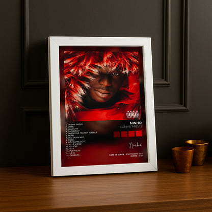 Poster Ninho - Album Comme prévu