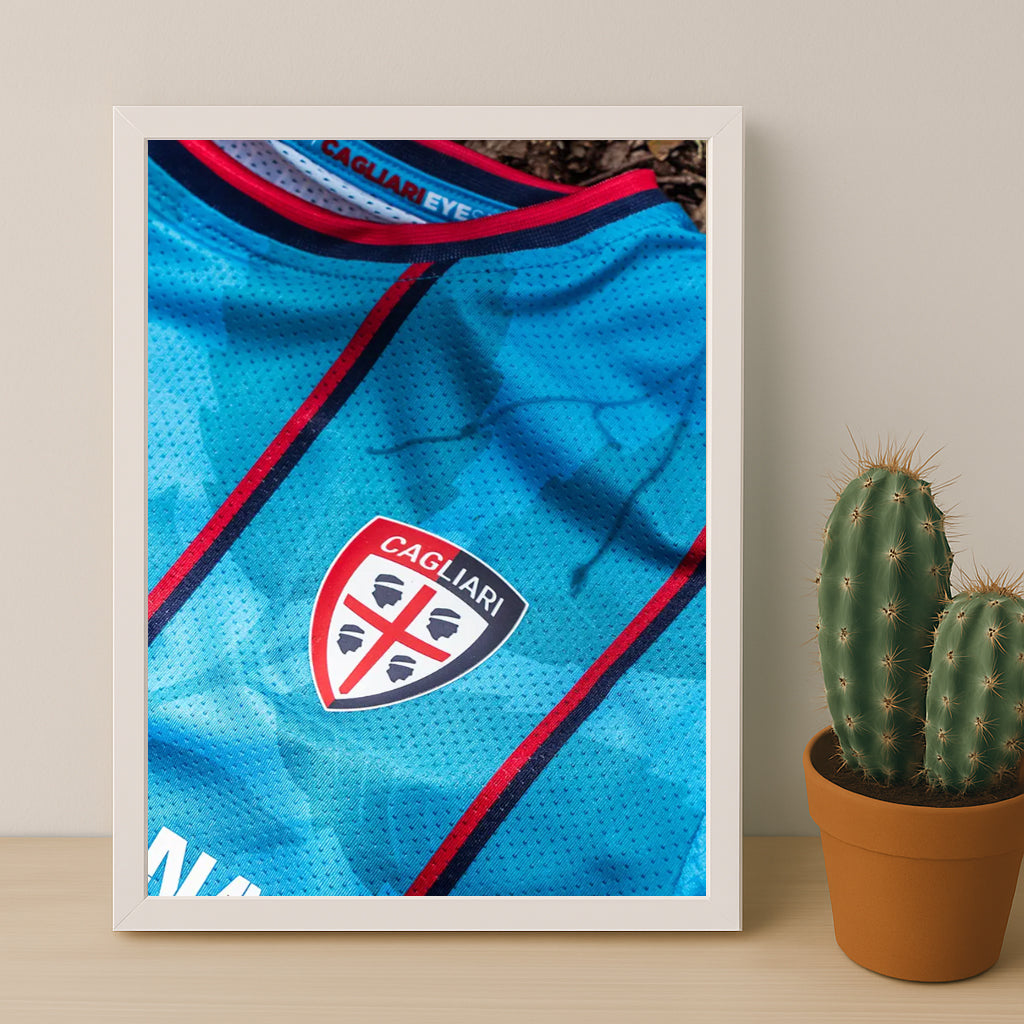 Poster Maillot Football - Cagliari Kit 25-26