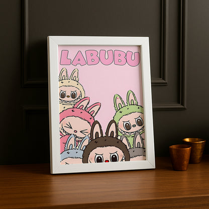 Cadre Photo Labubu - Rose