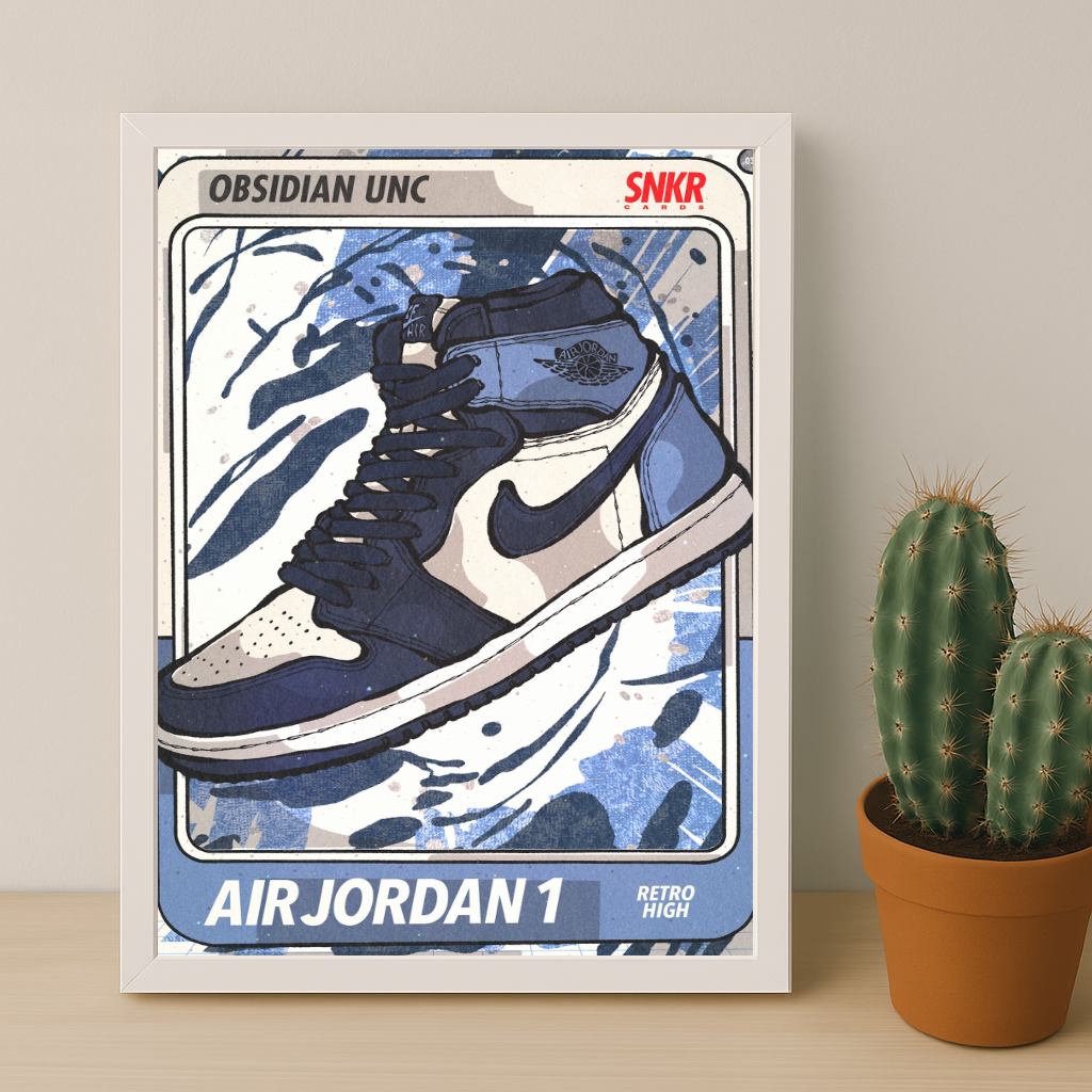 Poster Air Jordan 1 Obsidian UNC