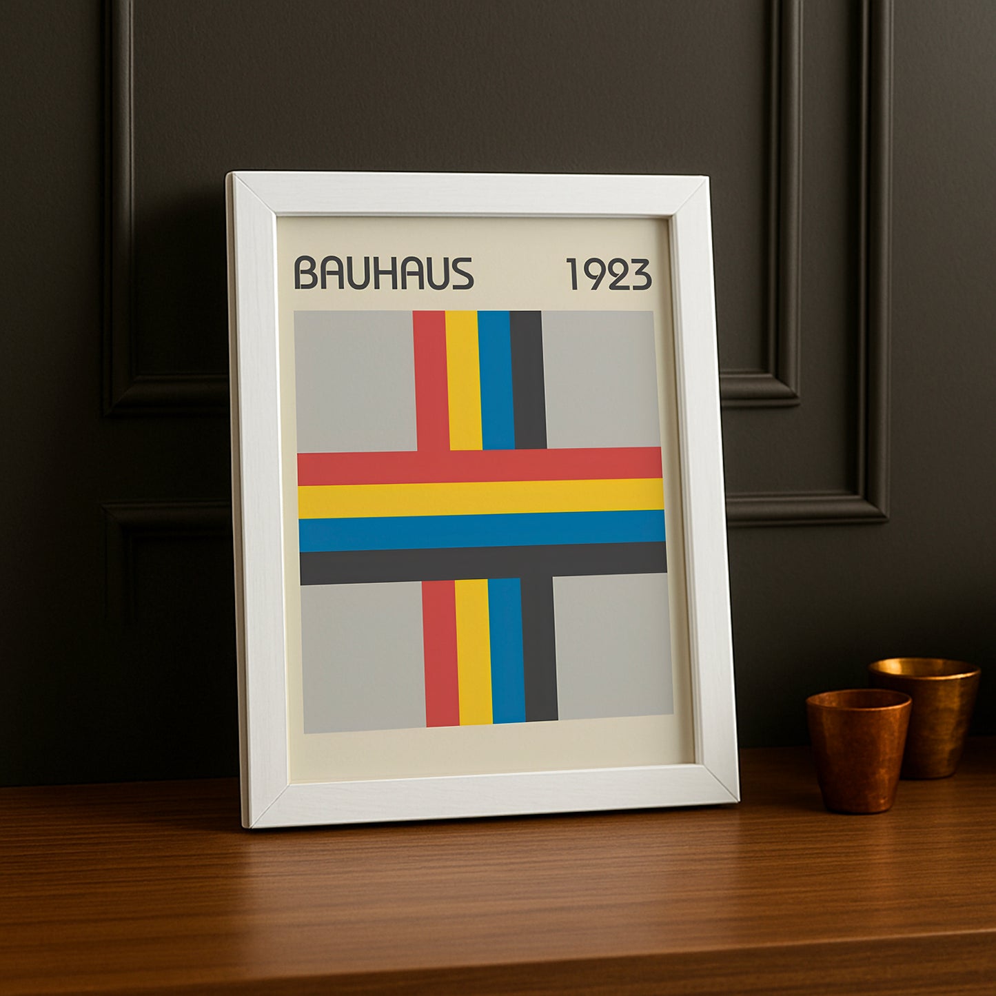 Cadre photo Bauhaus croix 1923