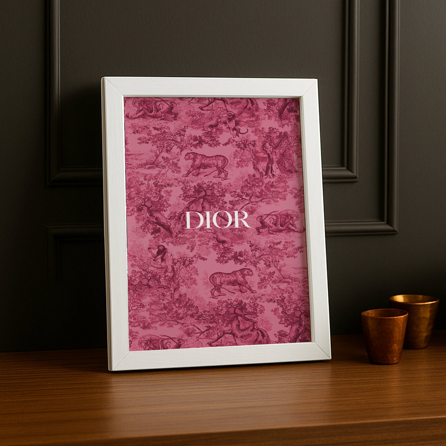 Cadre photo Dior Rose Dessin