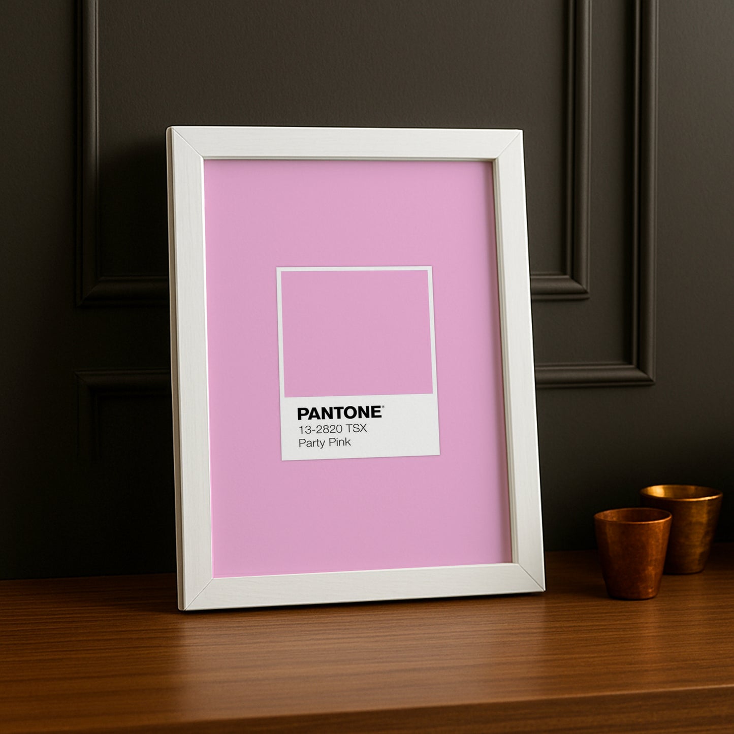 Cadre Photo Pantone Étiquette - Party Pink