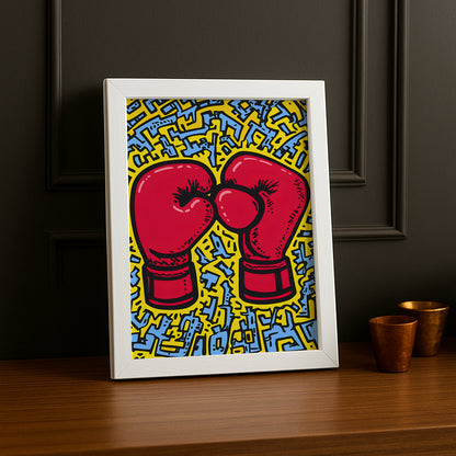 Cadre photo Keith Haring Boxing