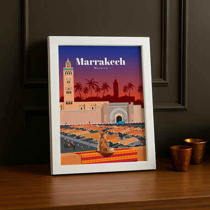 Maroc Marrakech - Poster