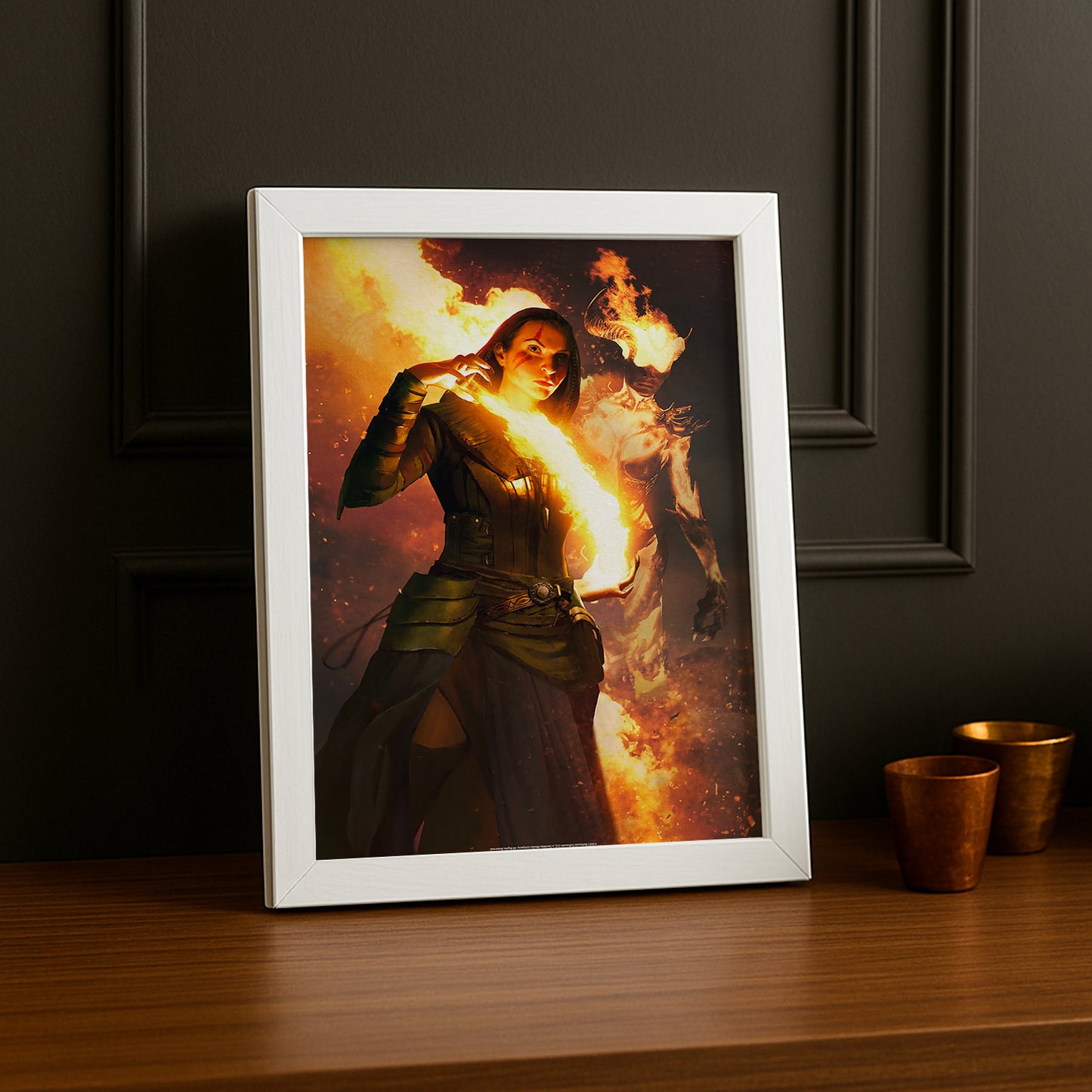 Cadre Photo Skyrim - Fire Mage