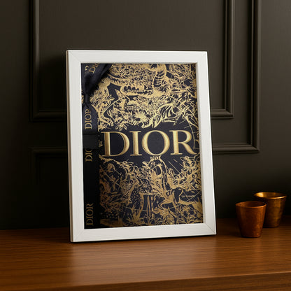 Cadre photo Dior - Noir & Dorée