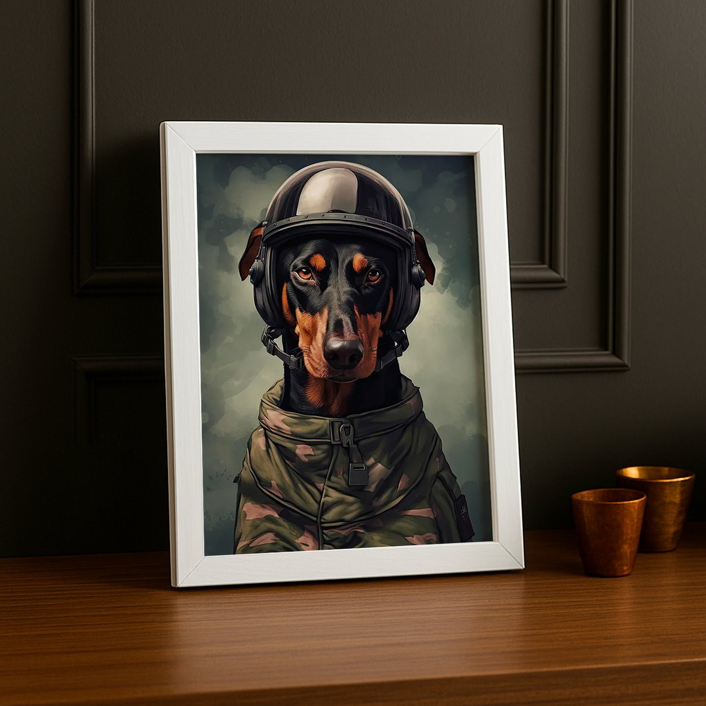 Cadre Photo Chien - Soldat