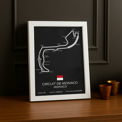 Cadre photo Circuit de Monaco