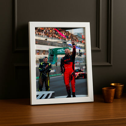 Poster encadrée GP Explorer - Maxime Biaggi Podium