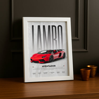 Cadre photo Lamborghini Aventador