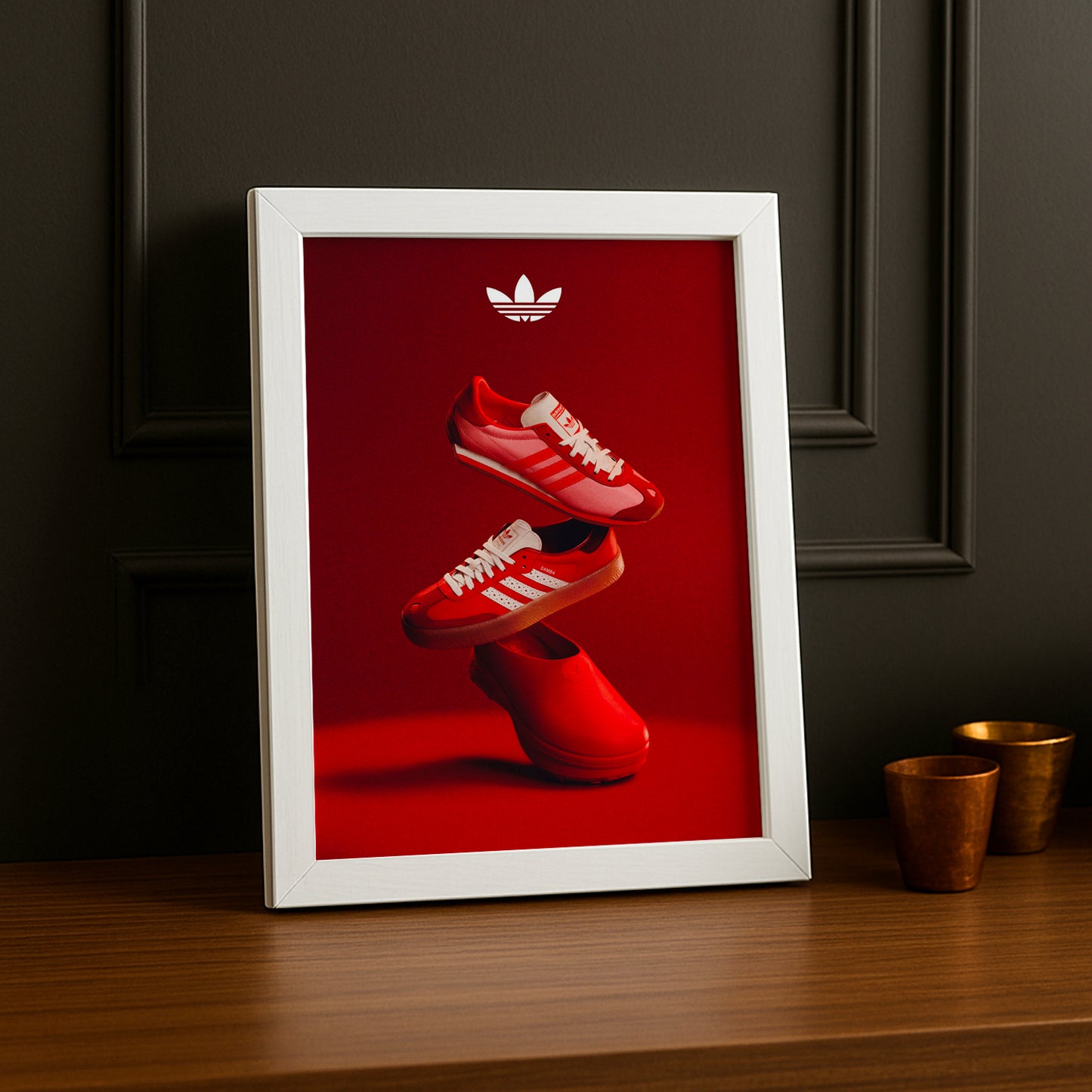 Cadre photo Adidas - Gazelle Rouge