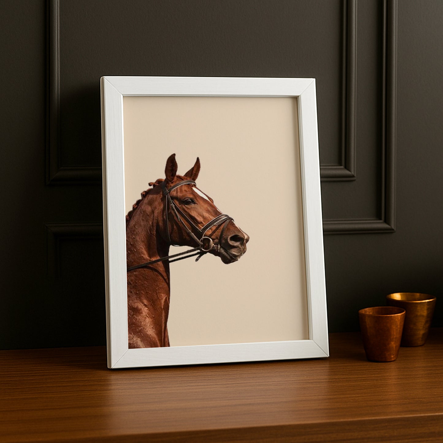 Cadre photo Équitation - Cheval Brun