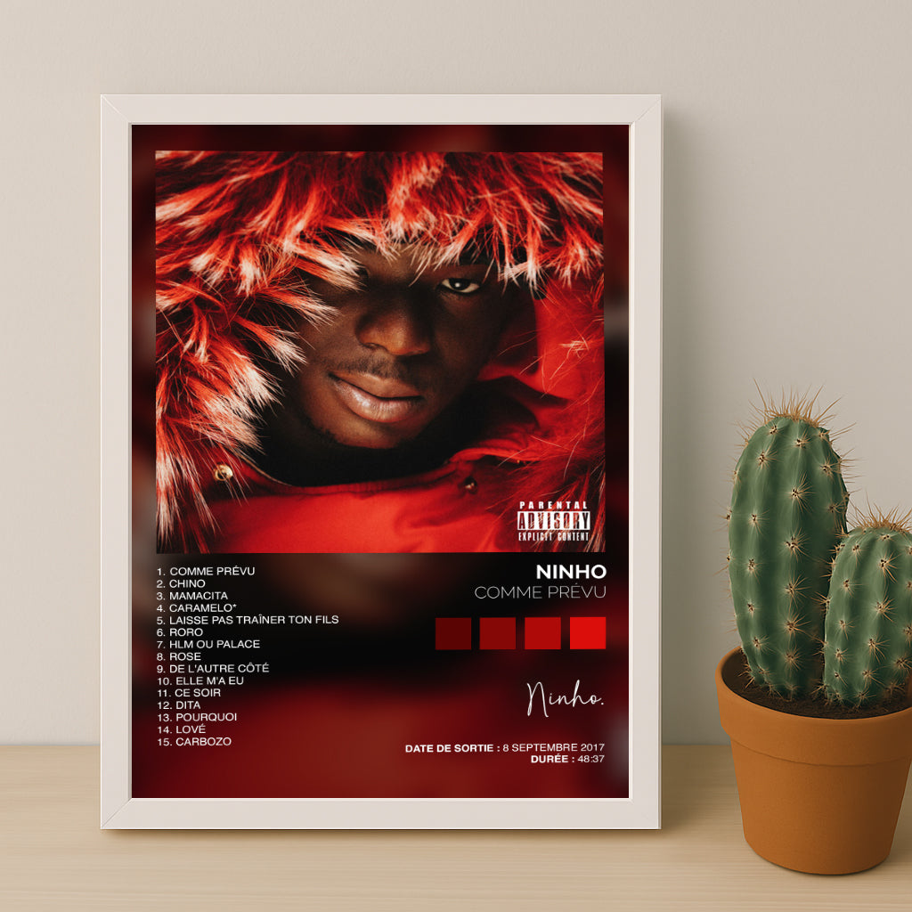 Poster Ninho - Album Comme prévu
