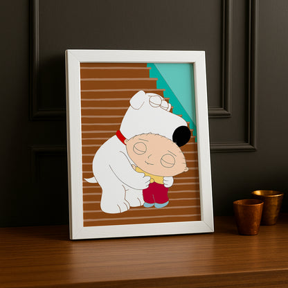 Cadre Photo Family Guy - Stewie x Brian