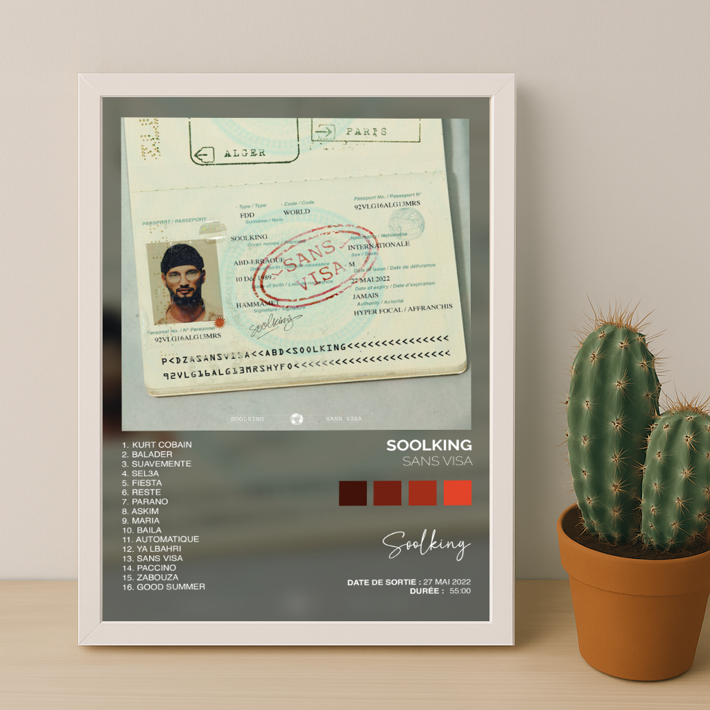 Cadre photo Album - Sans visa de Soolking