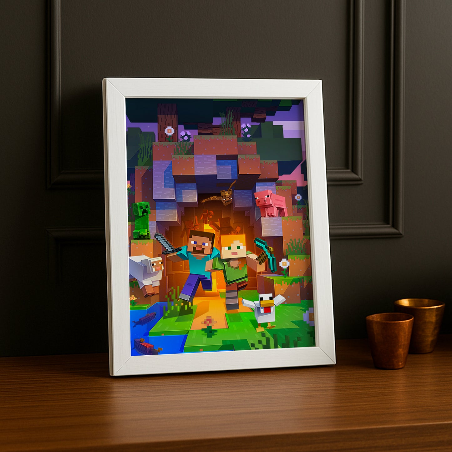 Cadre photo Minecraft