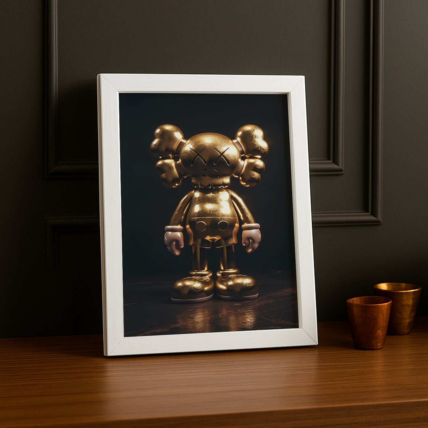 Cadre photo Kaws - Golden Companion