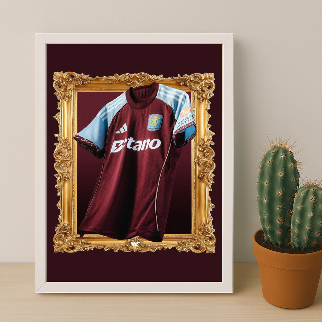Cadre photo - Maillot Aston Villa Domicile 25-26