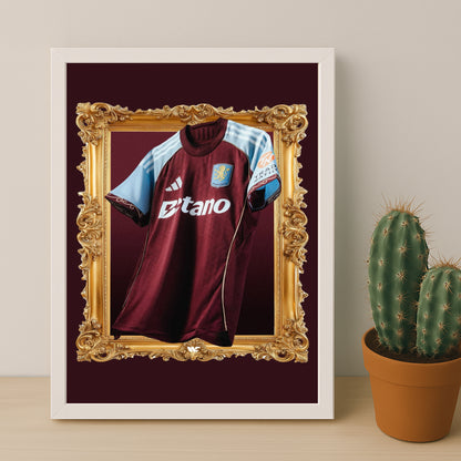 Cadre photo - Maillot Aston Villa Domicile 25-26
