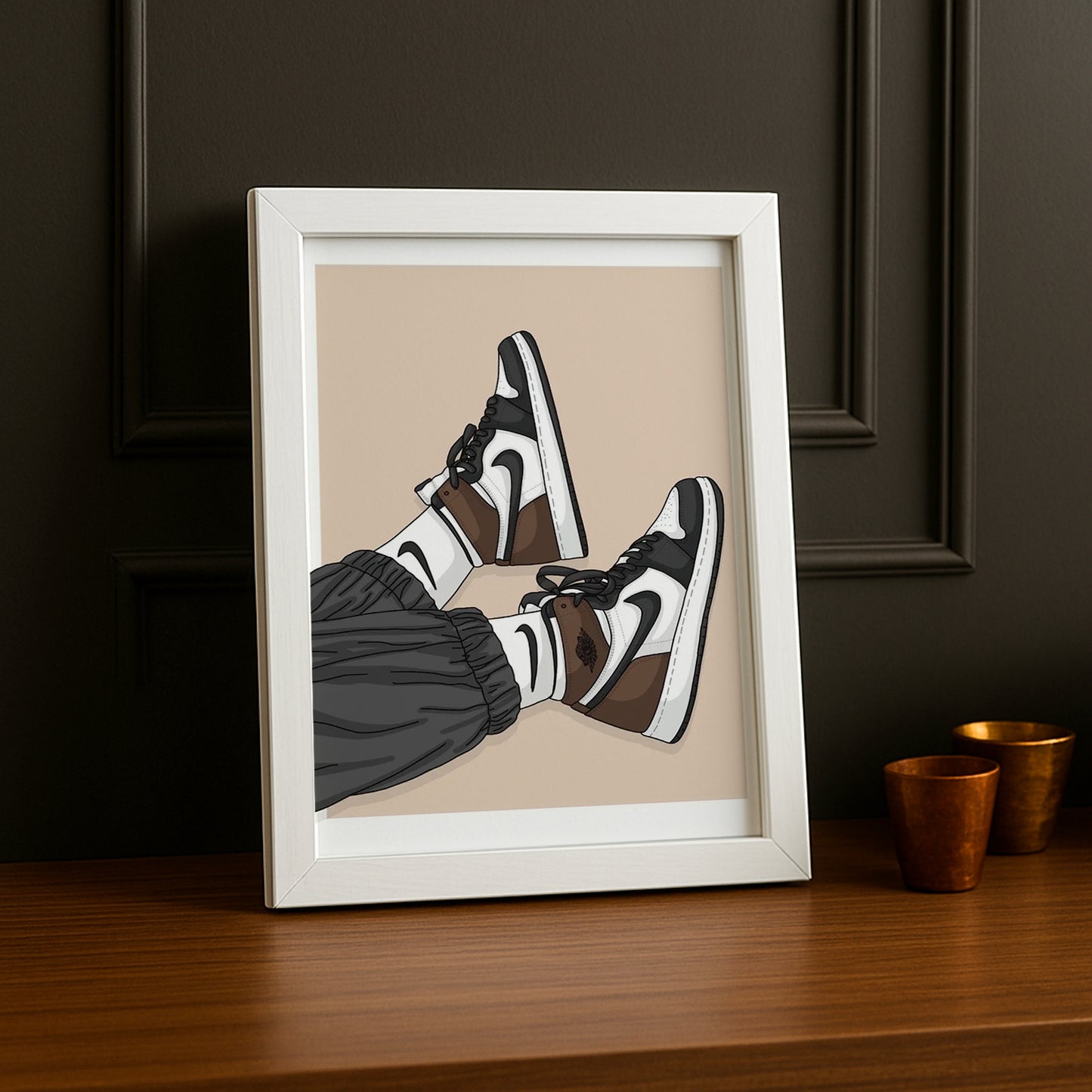 Cadre Photo Nike - AJ1 Brown