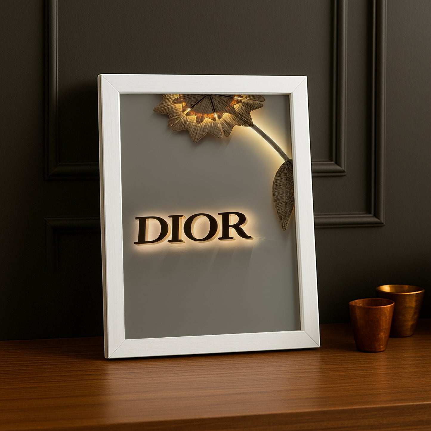 Cadre photo Dior Gold