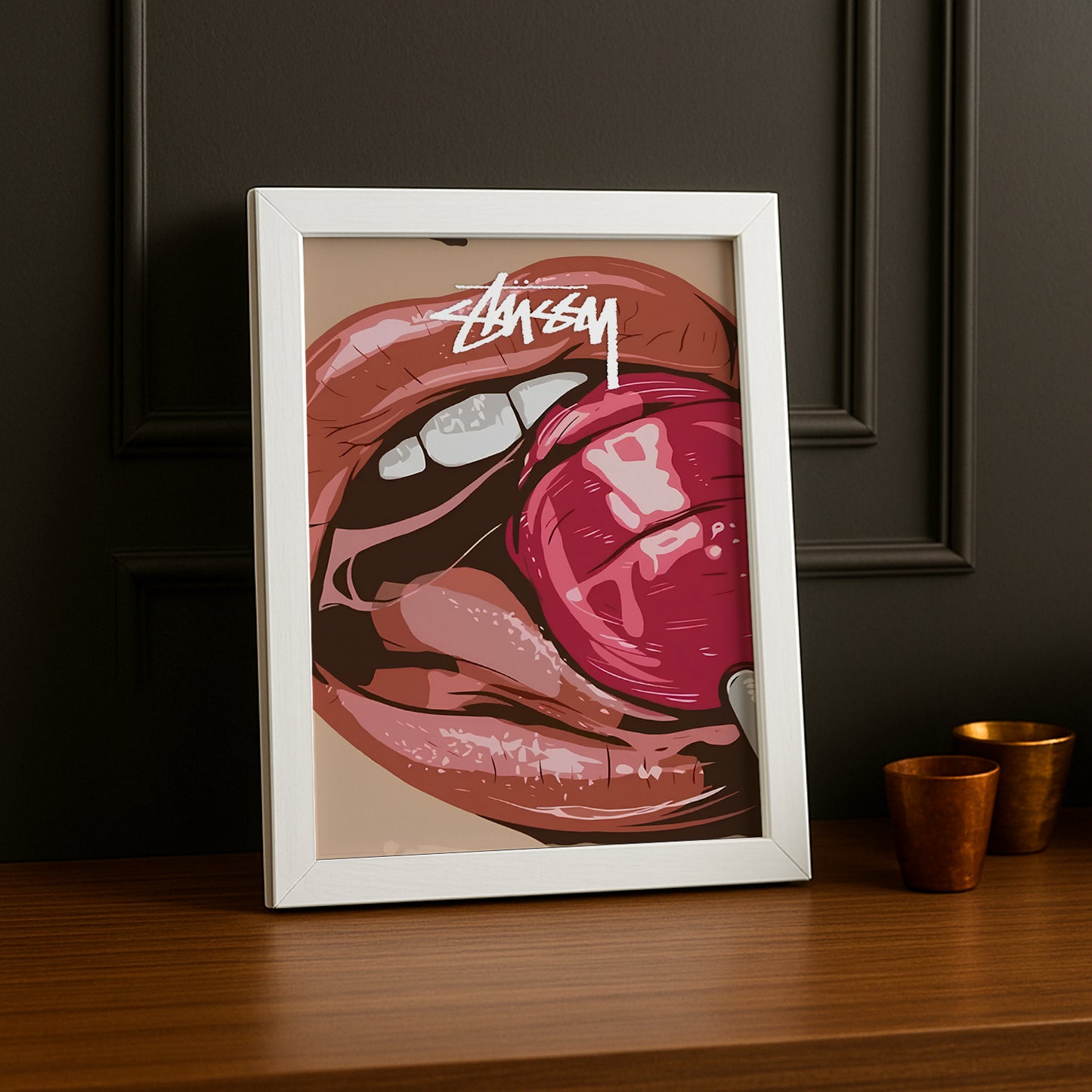 Cadre photo Stussy - Lollipop Lips