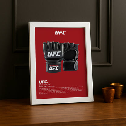 Cadre photo Gants noir UFC