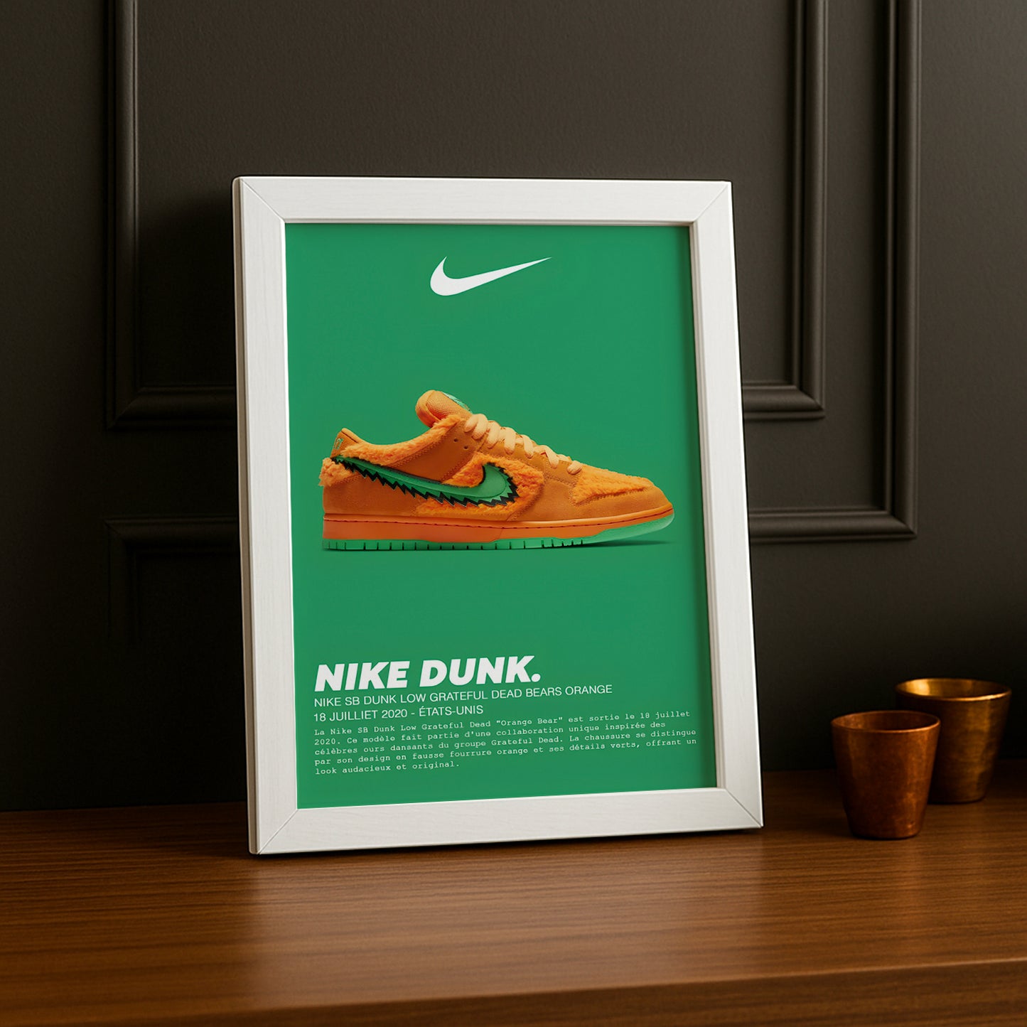 Cadre photo Nike SB Dunk Low Grateful Dead Bears Orange