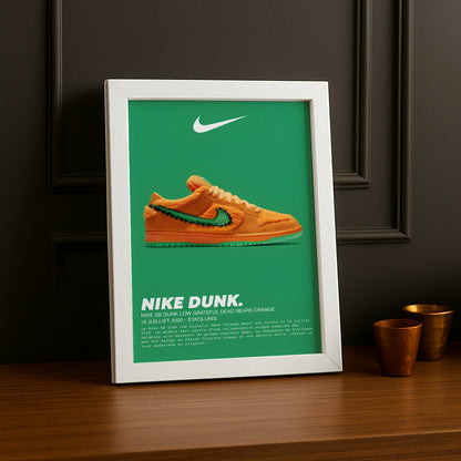 Cadre photo Nike SB Dunk Low Grateful Dead Bears Orange
