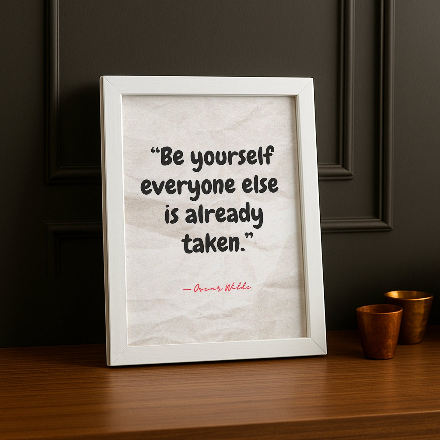 Cadre Photo Motivation - Be Yourself